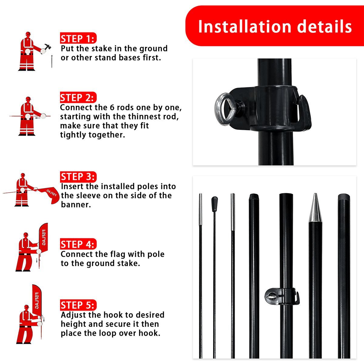 Feather Flag Pole Kit